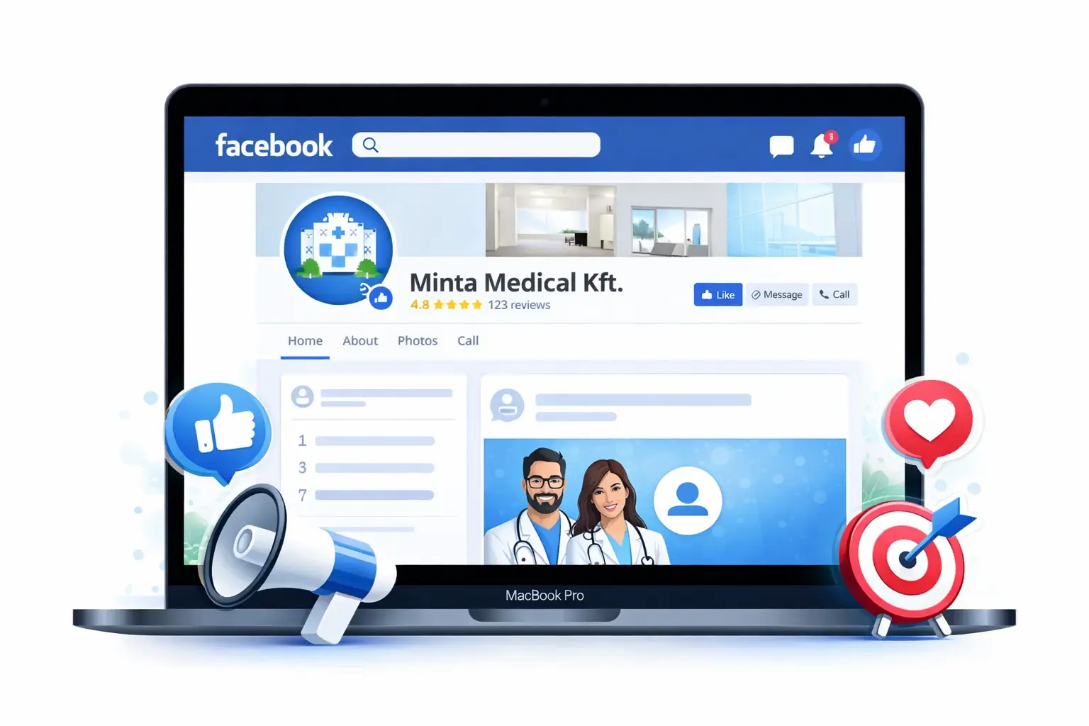 Egészségügyi Facebook hirdetés